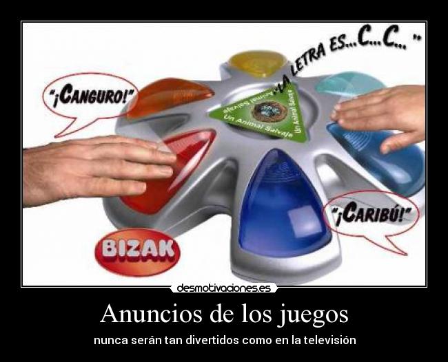 Anuncios de los juegos - nunca serán tan divertidos como en la televisión