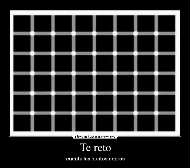 Te reto - cuenta los puntos negros
