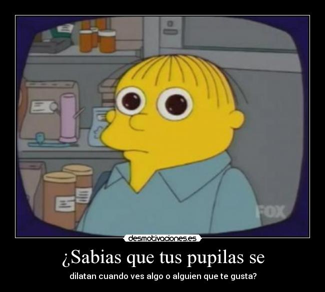 ¿Sabias que tus pupilas se -