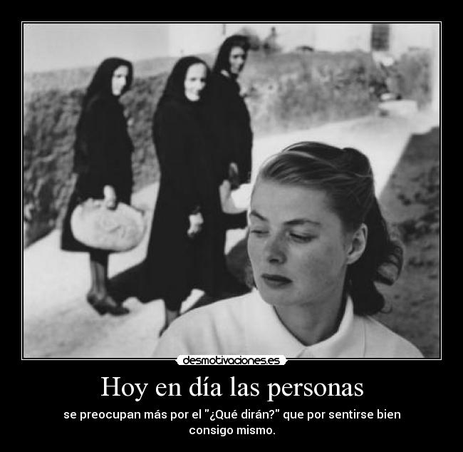 Hoy en día las personas - 