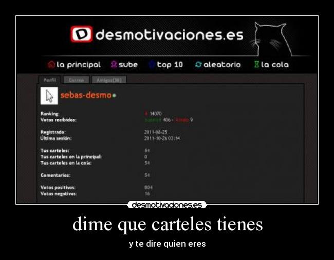 dime que carteles tienes - y te dire quien eres