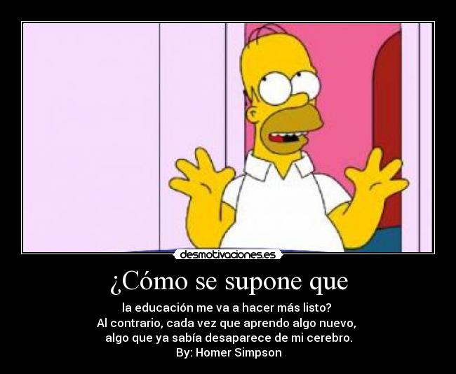 ¿Cómo se supone que -