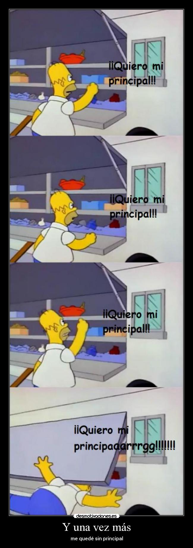 Y una vez más - me quedé sin principal