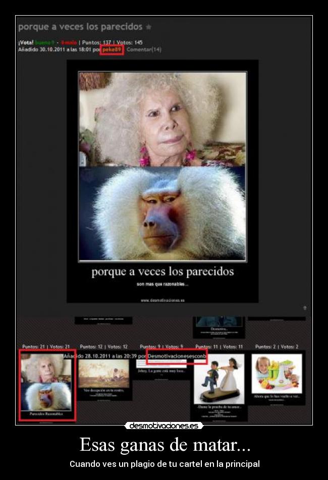 Esas ganas de matar... -