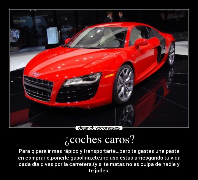 ¿coches caros? -