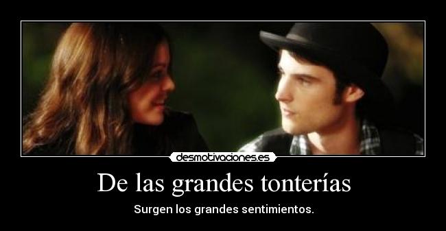 De las grandes tonterías -