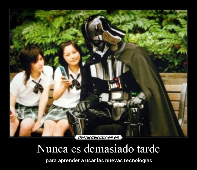 carteles darth vader chicas japonesas moviles desmotivaciones