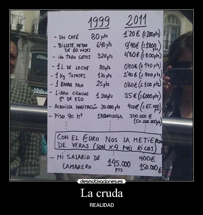 La cruda - REALIDAD