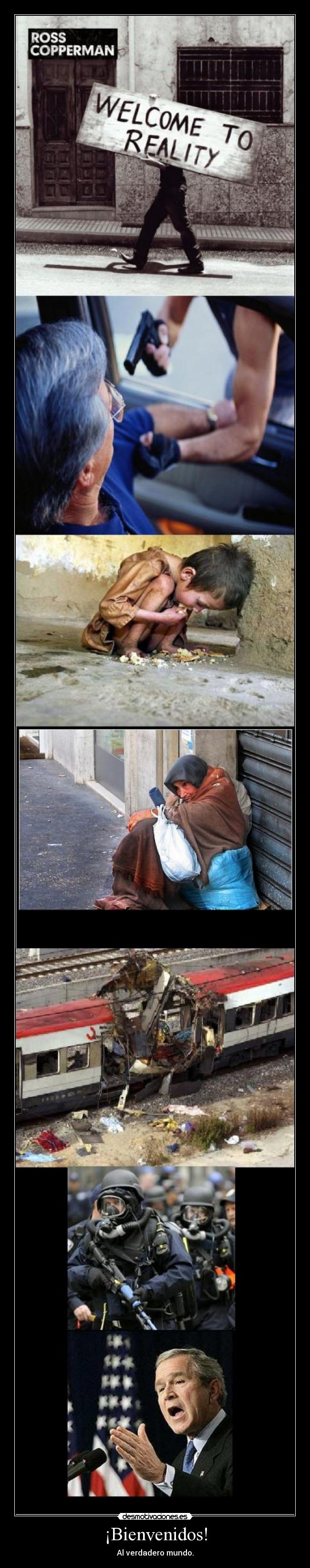 ¡Bienvenidos! - Al verdadero mundo.