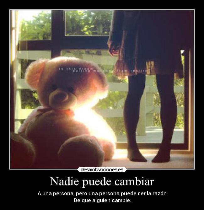 Nadie puede cambiar - 
