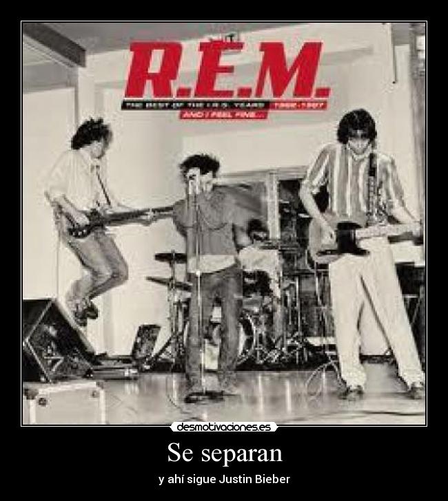 Se separan - y ahí sigue Justin Bieber