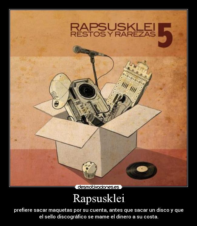 carteles rapsusklei maqueta restos rarezas desmotivaciones