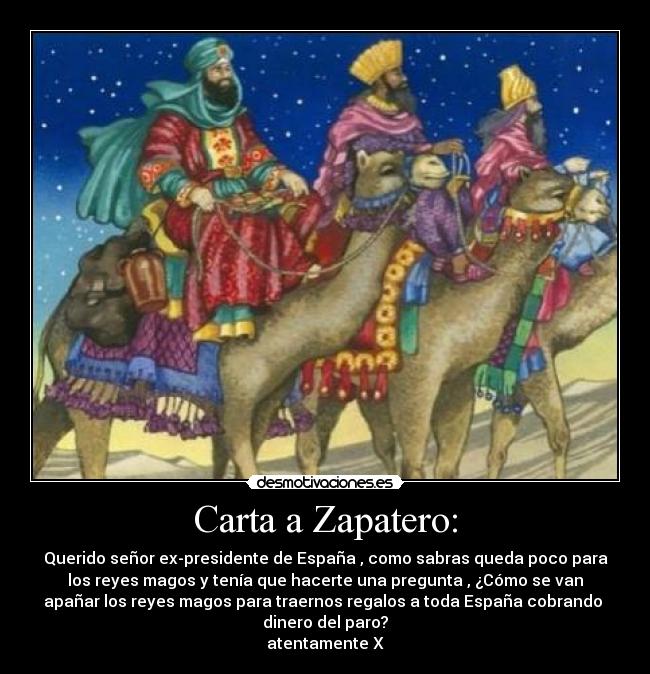 Carta a Zapatero: -