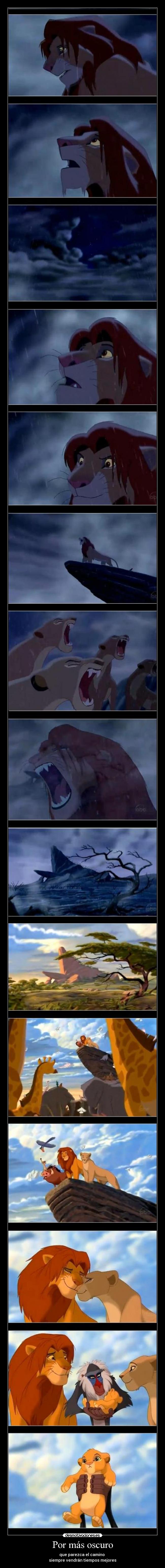 Por más oscuro -