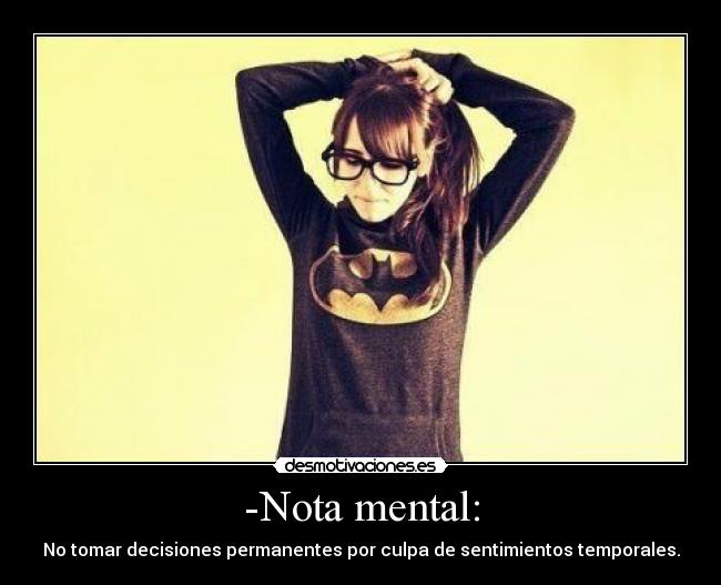 -Nota mental: - 