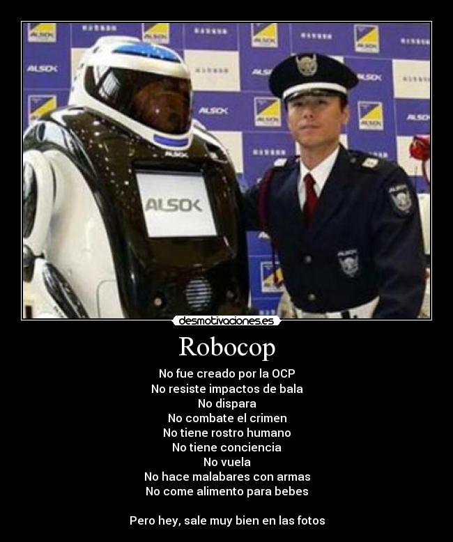 carteles robocop somos los mejores desmotivaciones