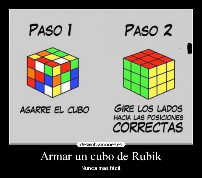Armar un cubo de Rubik - 