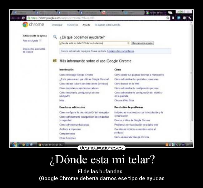 ¿Dónde esta mi telar? -
