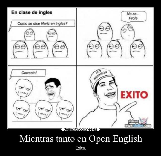 Mientras tanto en Open English - Exito.