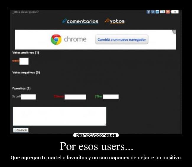 Por esos users... -