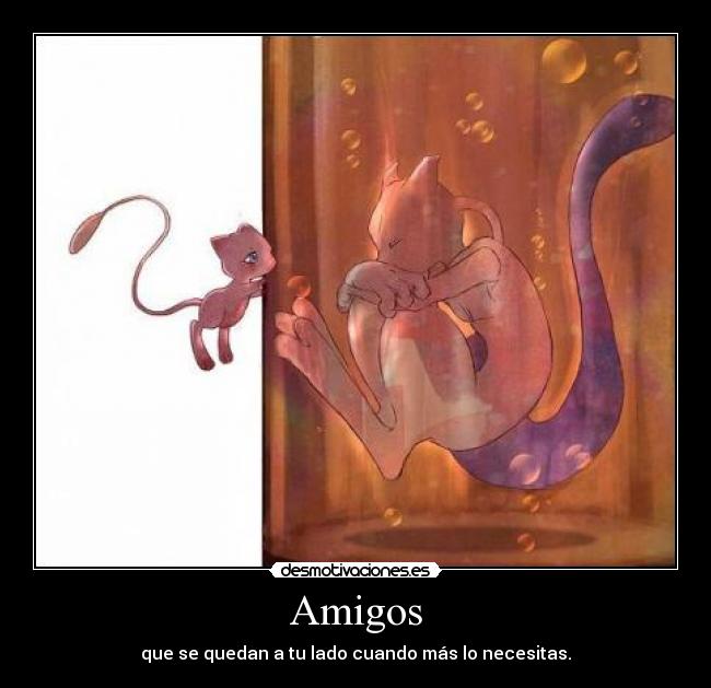 carteles amigos mew mewtoo pokemon amaiuki92 desmotivaciones