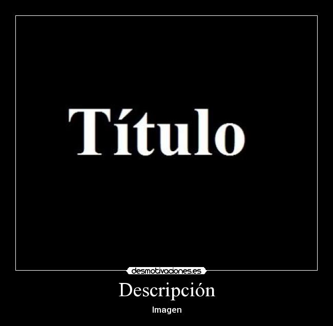 Descripción - Imagen