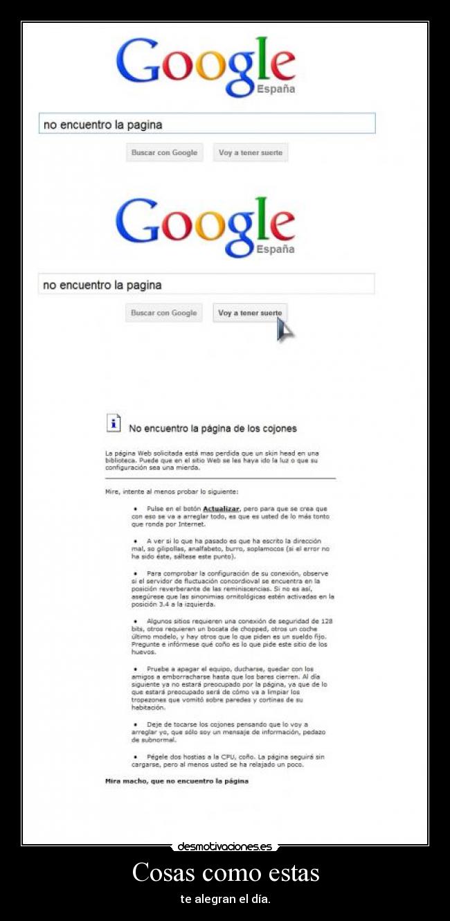 Cosas como estas - te alegran el día.