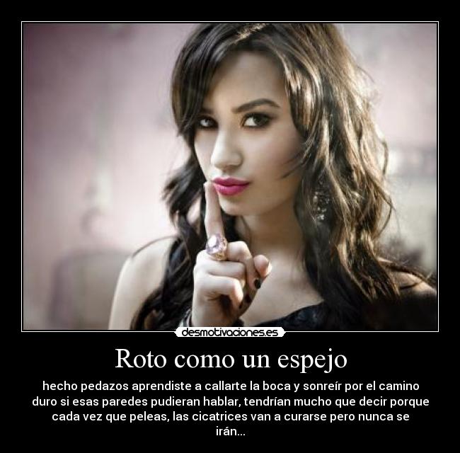 Roto como un espejo -