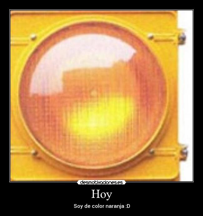 Hoy - Soy de color naranja :D