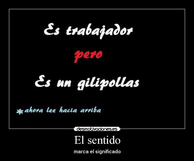 El sentido - 