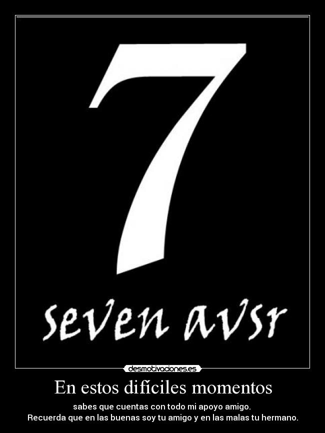 En estos difíciles momentos -