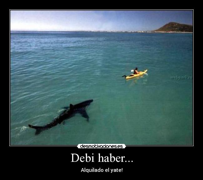 Debi haber... - Alquilado el yate!