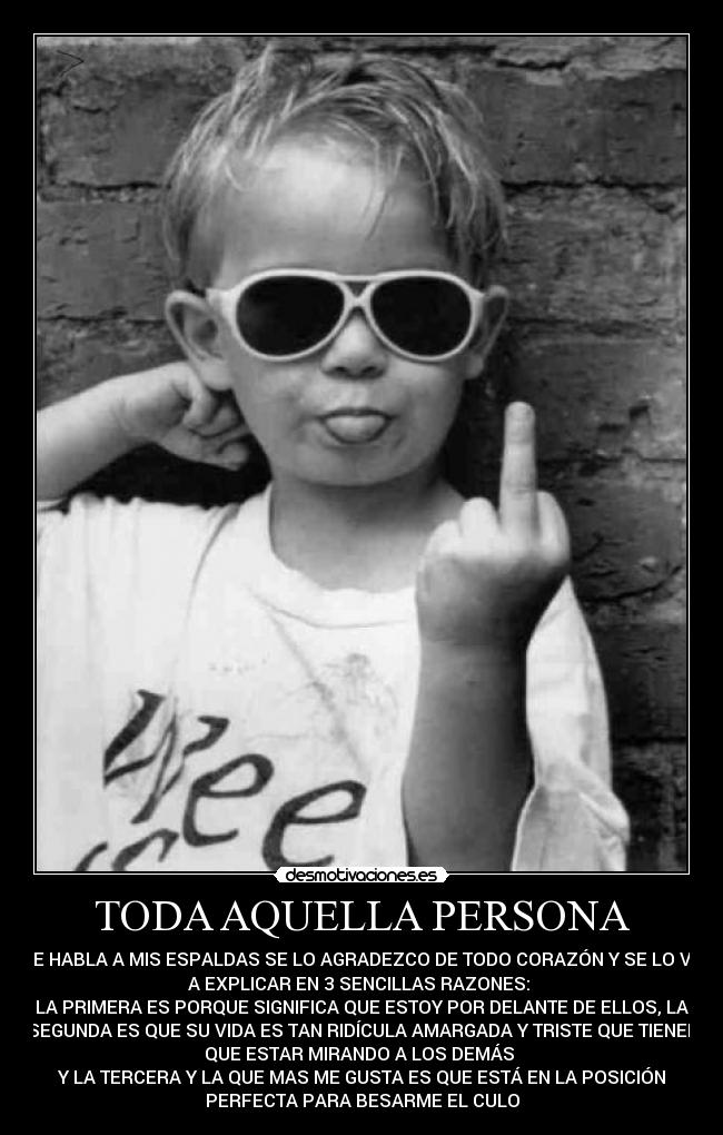 TODA AQUELLA PERSONA - 