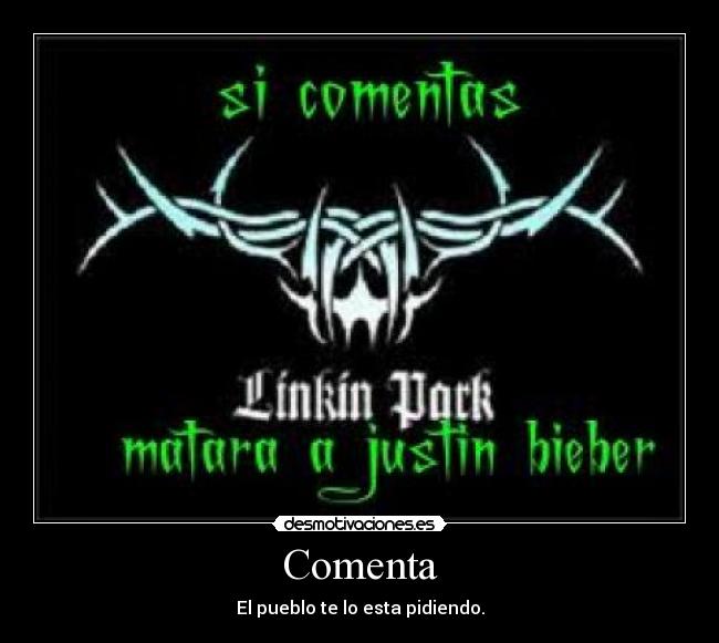 Comenta - El pueblo te lo esta pidiendo.