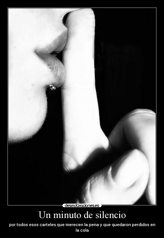 Un minuto de silencio -