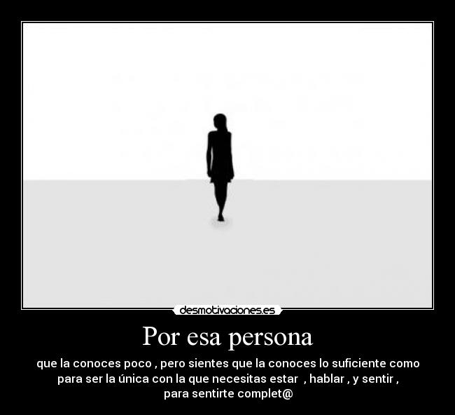 Por esa persona - 