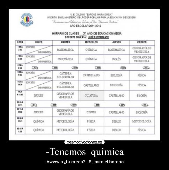 -Tenemos  química - 