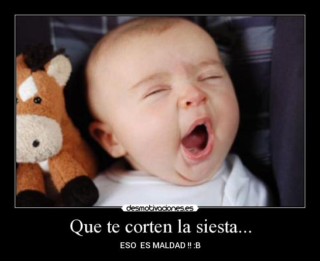 Que te corten la siesta... - ESO  ES MALDAD !! :B