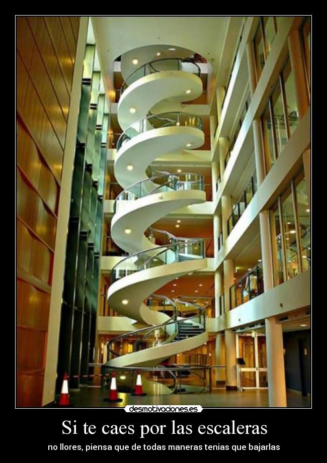 Si te caes por las escaleras -