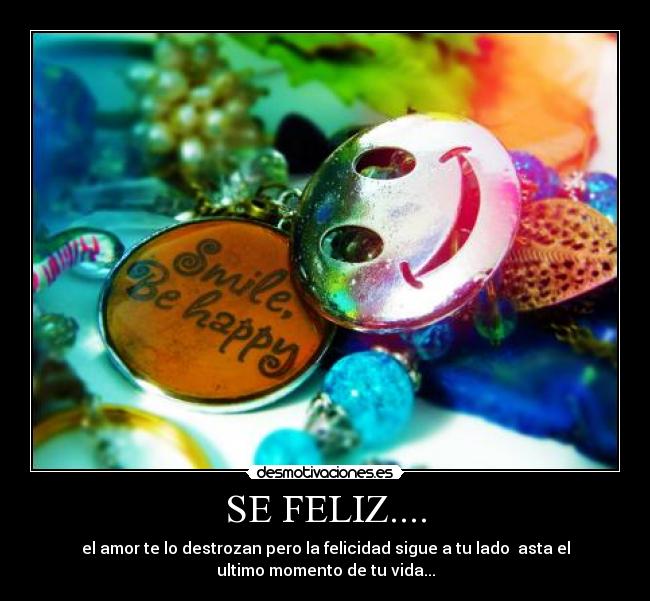 SE FELIZ.... -