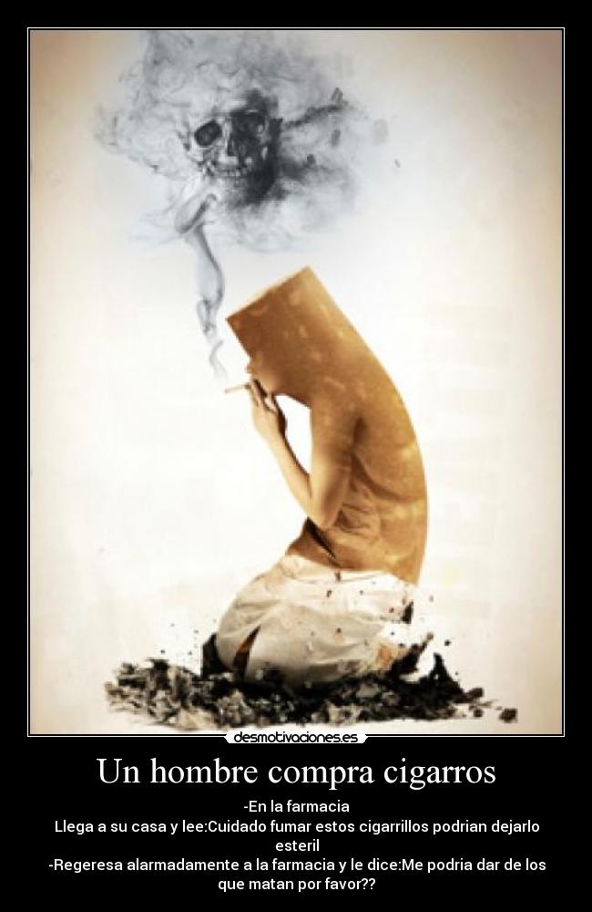 carteles cigarrillos esteril farmacia matan desmotivaciones