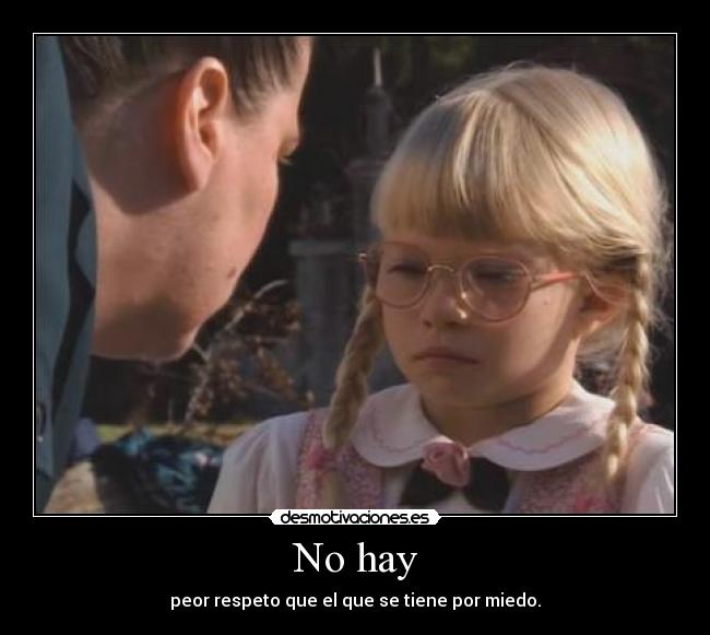 No hay -
