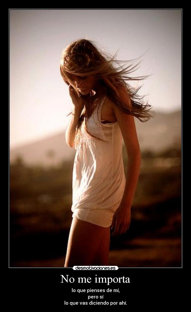 No me importa - 