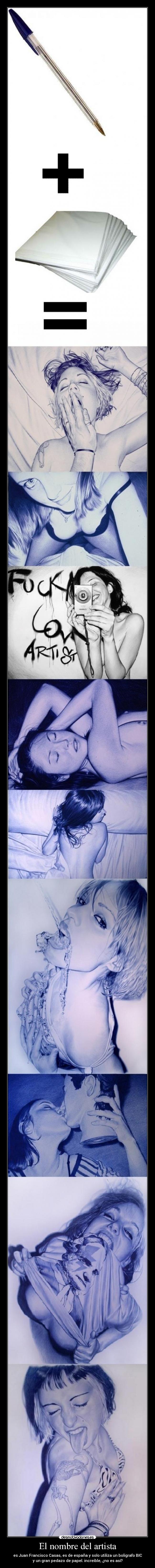 El nombre del artista -