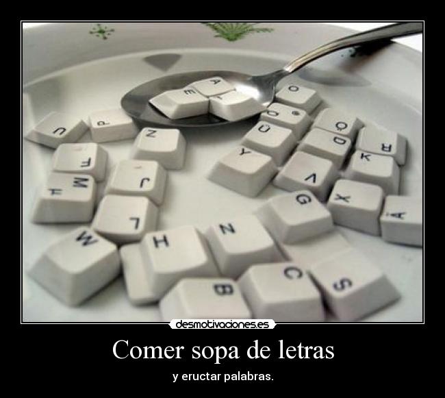 Comer sopa de letras -