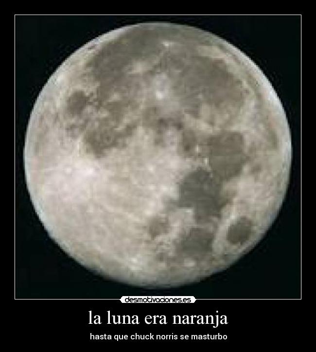 la luna era naranja - 