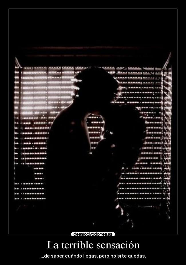 La terrible sensación -