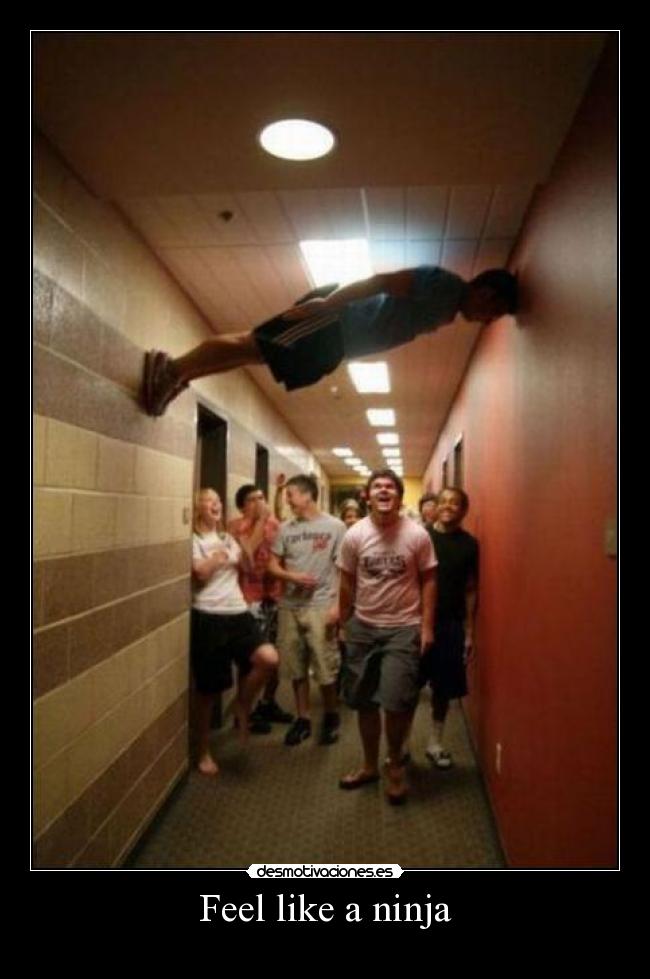 carteles feel like ninja desmotivaciones