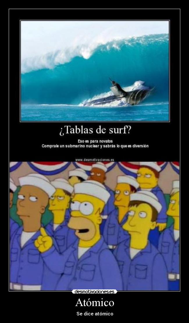 Atómico - Se dice atómico
