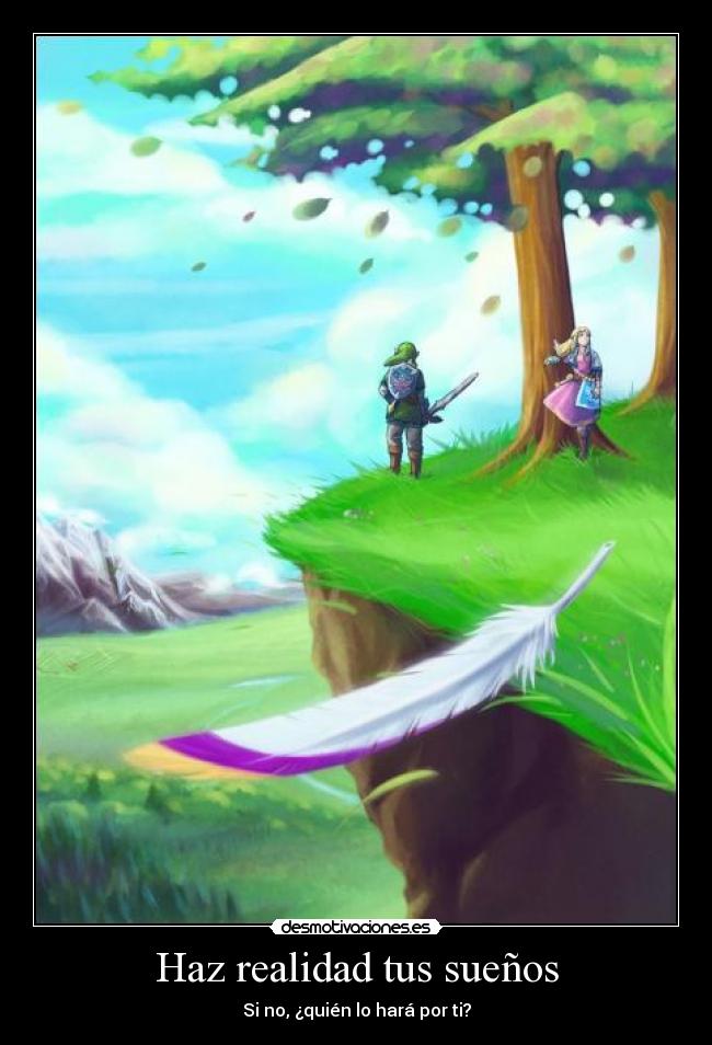 carteles link zelda thelegendofzelda skyward sword quiennosabes pluma pelicaro desmotivaciones